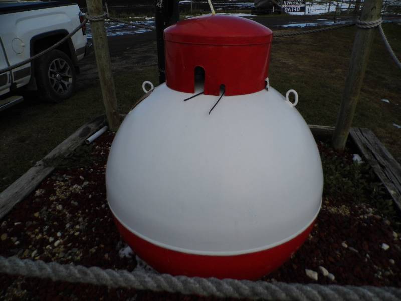 lot 134 image: Bobber Painted Propane Tank