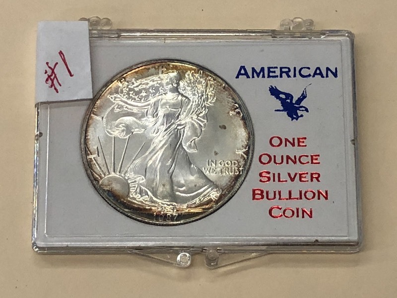 1987 American Eagle 1-oz Fine Silve...