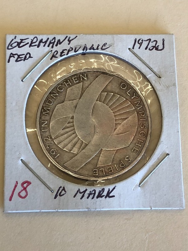 Germany silver 10 Mark 1972 J...