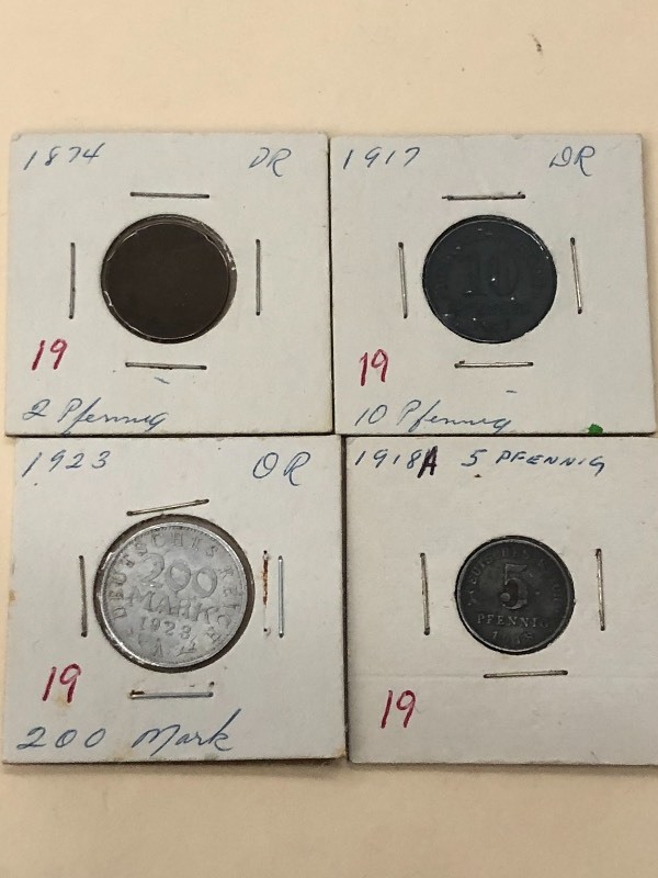 Germany mixed coins 1874 Two-pfenn...