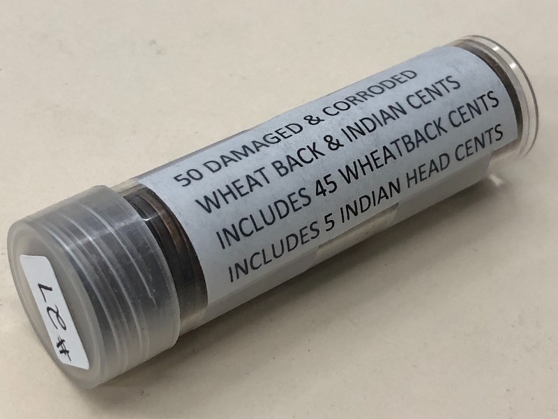 (1) Roll Of Wheat Back & Indian Hea...