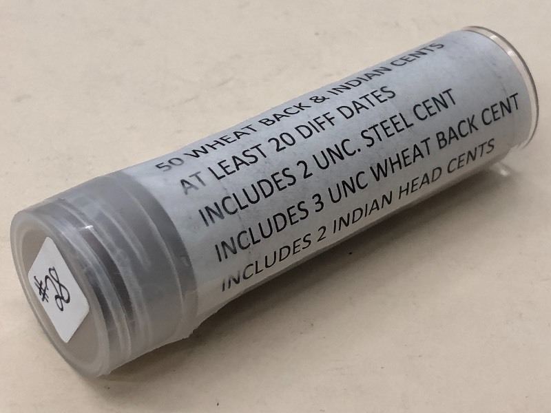 (1) Roll Of Wheat Back & Indian Hea...