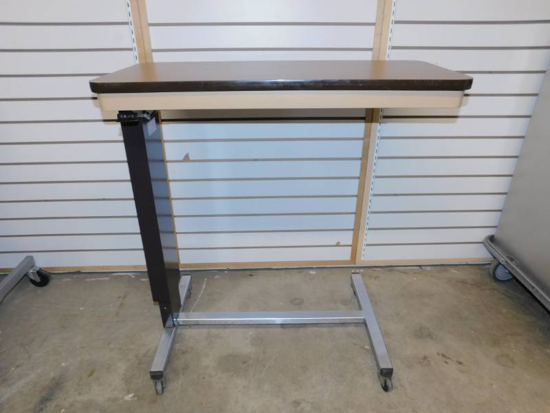 Automatic Overbed Table On Wheels