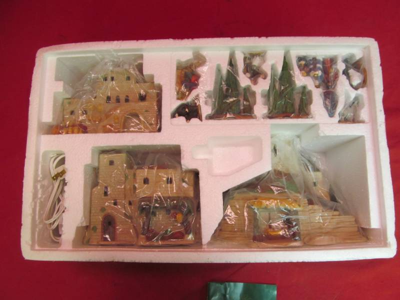 lot 55 image: Dept. 56 Little Town of Bethlehem village set