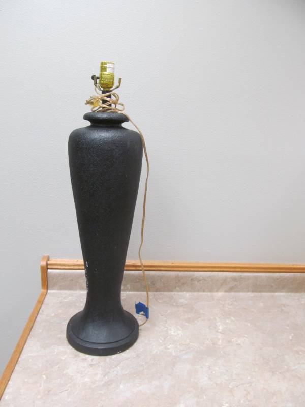 lot 71 image: black lamp (28 high)