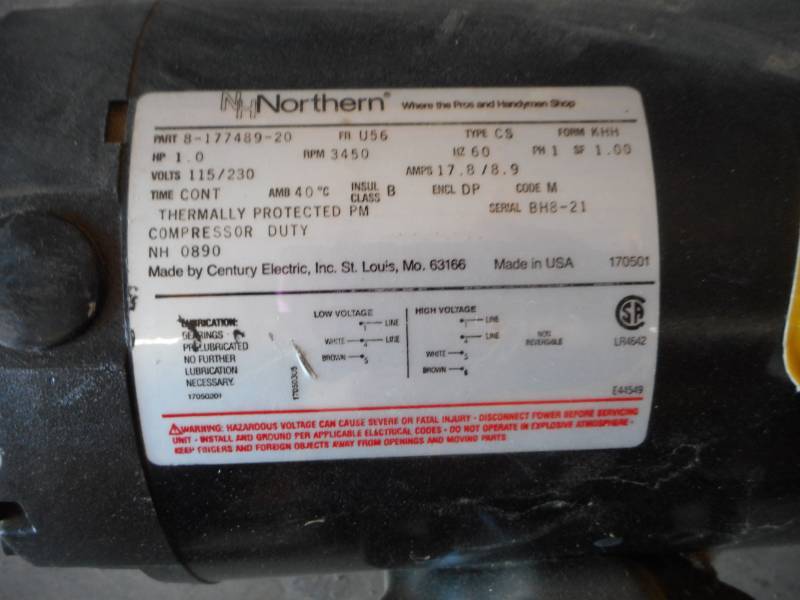 1 HP Electric Motor