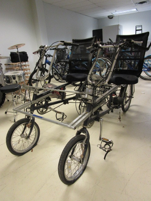 lot 303 image: SIDE-BY-SIDE ATTACHED BICYCLES