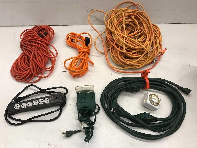 Bin Of Misc Electrical Cords...