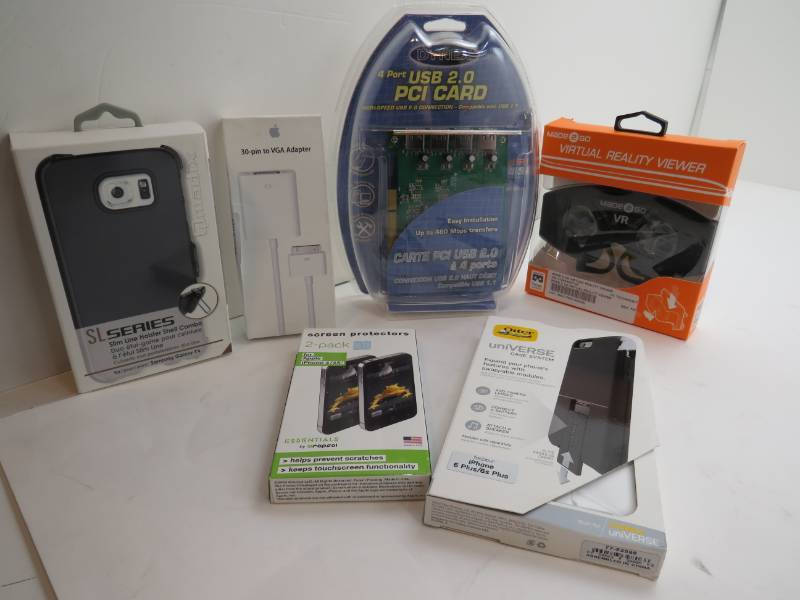 lot 20 image: VR Viewer, USB computer card VGA adapter and much more