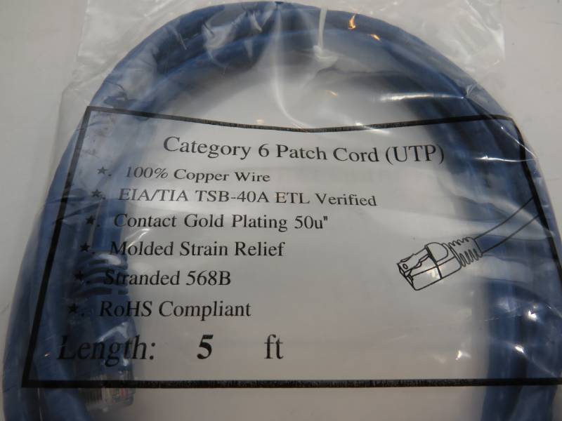 lot 33 image: Lot of 41 pieces of Category 6 Patch Cord (UTP)