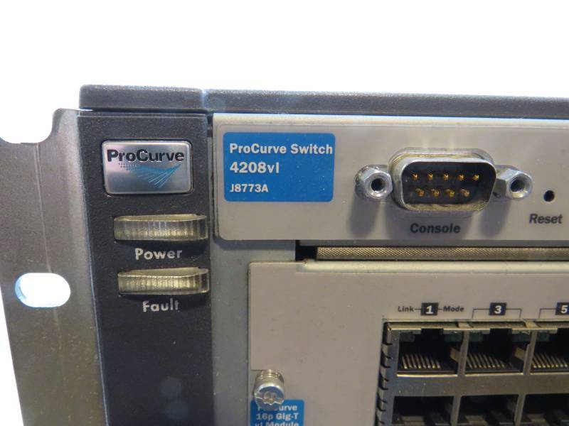 lot 45 image: HP Pro Curve Switch 4208VL and Pro Curve Switch 4108GL