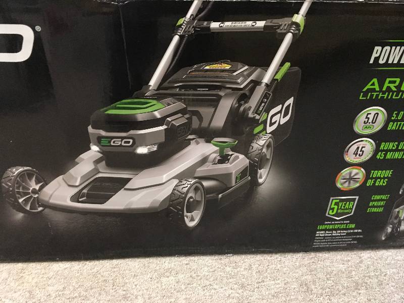 lot 1 image: EGO Walk Behind Push Mower 21 56V Grass Cutter Cordless Lithium-ion Battery in good condition