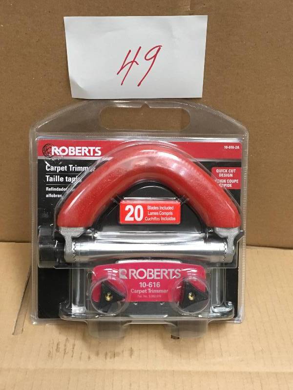 lot 49 image: ROBERTS Conventional Carpet Trimmer in good conditions