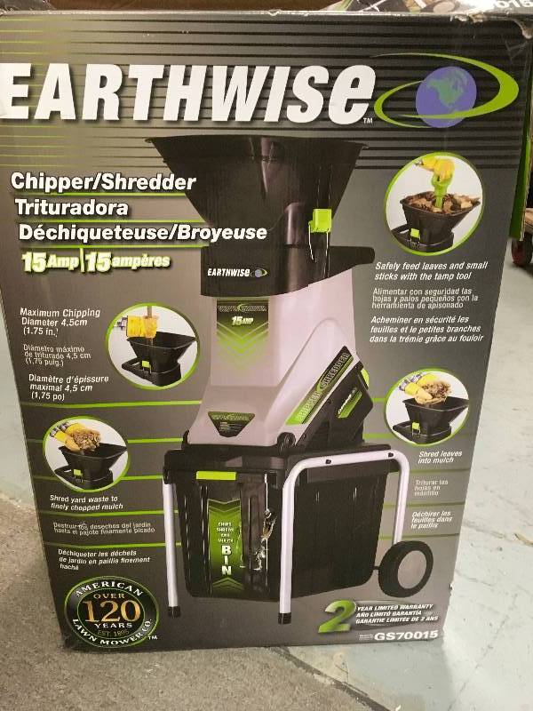 Earthwise 1-3/4 15-Amp Electric Chipper Shredder