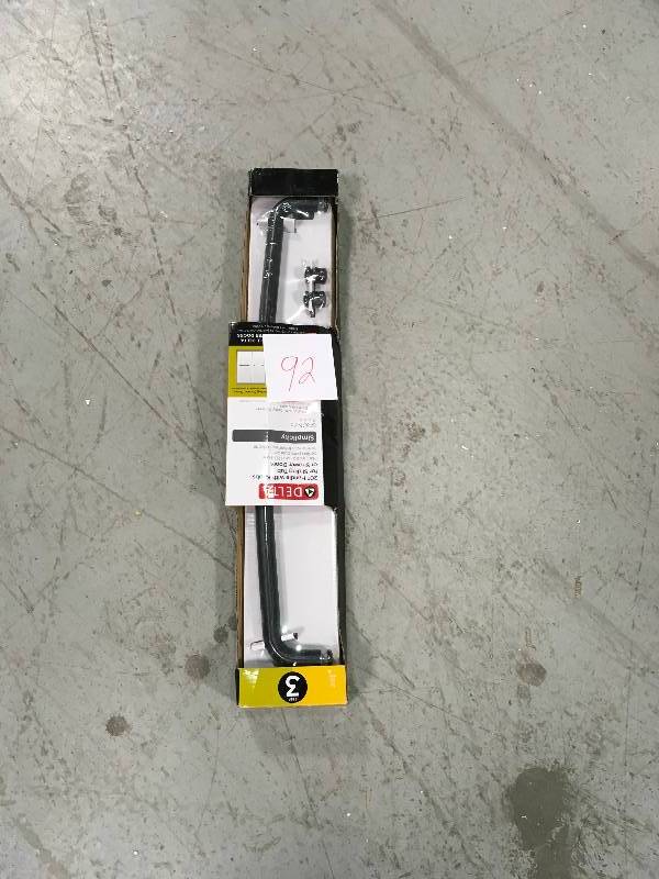 lot 92 image: Delta Simplicity 20 in. Handle with Knobs for Sliding Shower or Bathtub Door in Bronze not used