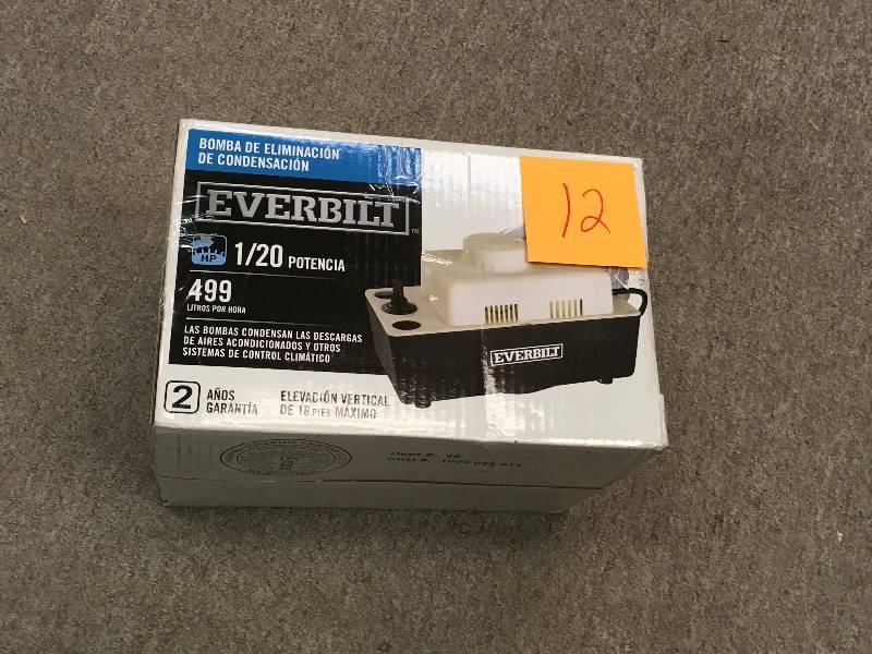 lot 12 image: Everbilt 115-Volt Condensate Removal Pump in good condition