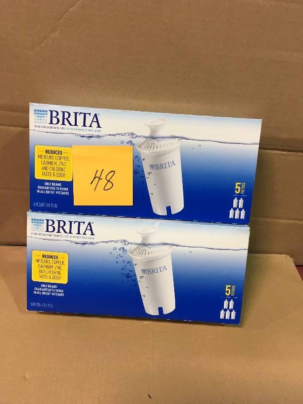 lot 48 image: Brita Pitcher Replacement Filters, pack of 10 not used