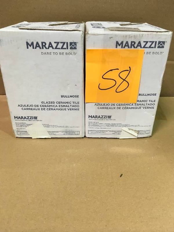 lot 58 image: MARAZZI Developed by Nature Rapolano 24 in. x 24 in. Glazed Porcelain Floor and Wall Tile (15.76 sq. ft.  case)  LOT 2 CASES new
