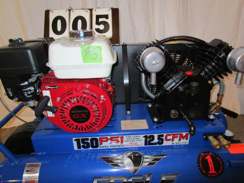 lot 5 image: Eagle Wheel Barrow Job Site Air Compressor