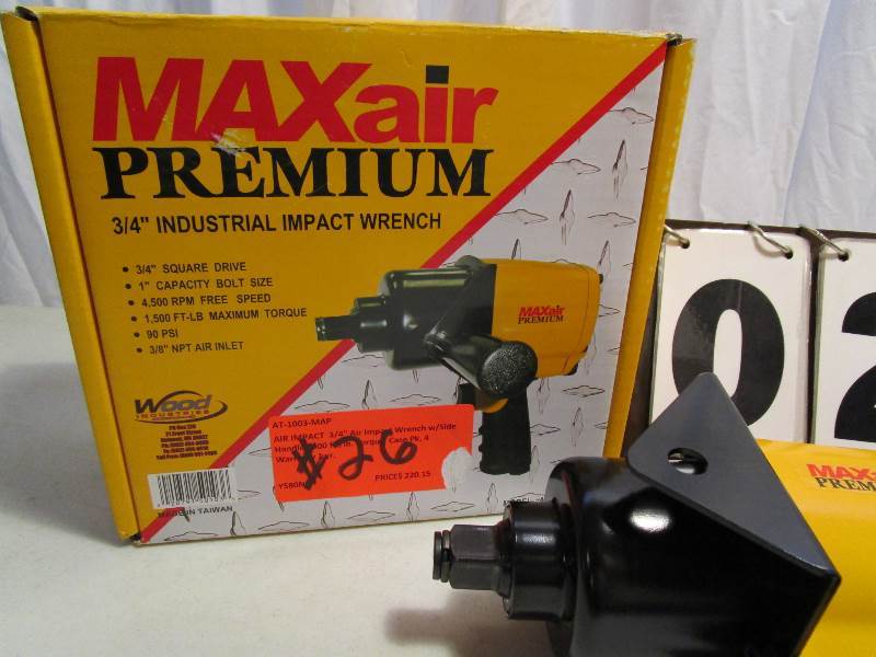 lot 26 image: MaxAir Pemium 34 Industrial Impact Wrench