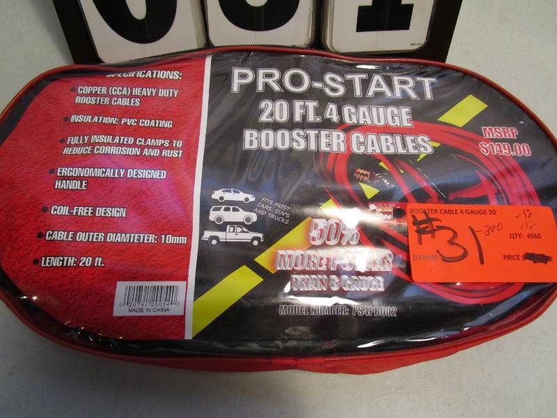 lot 31 image: Pro-Start Booster Cables