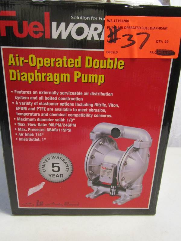 lot 37 image: Fuel Works Air Operated Double Diaphragm Pump