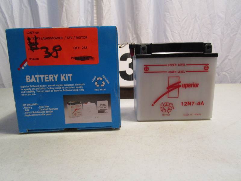 lot 38 image: Motorcycle Battery Kit