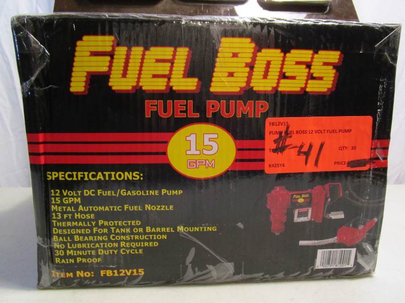 lot 41 image: Fuel Boss Fuel Pump