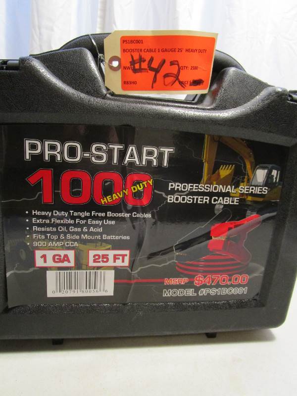 lot 42 image: Pro-Start 1000 Super Heavy Duty Booster Cables