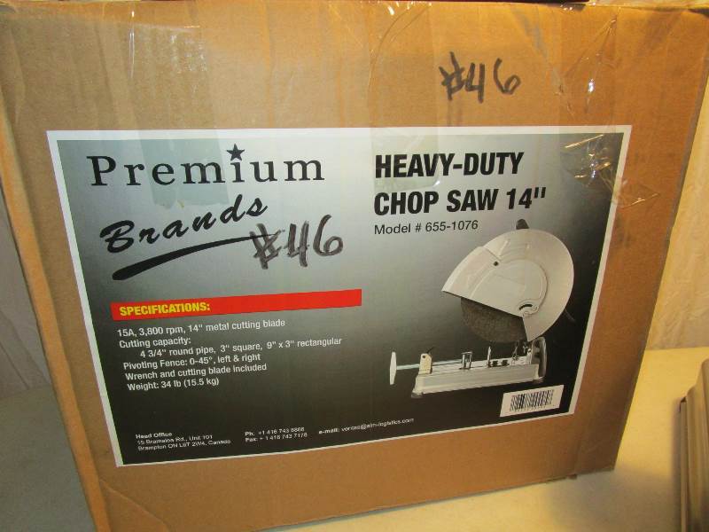 lot 46 image: Premium BrandsMastercraft Heavy Duty Chop Saw