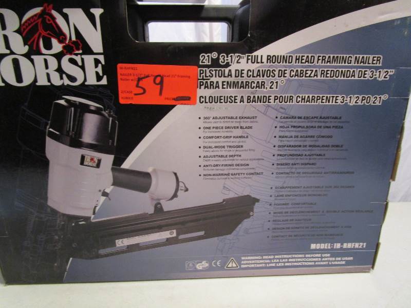 lot 59 image: Iron Horse Framing Nailer