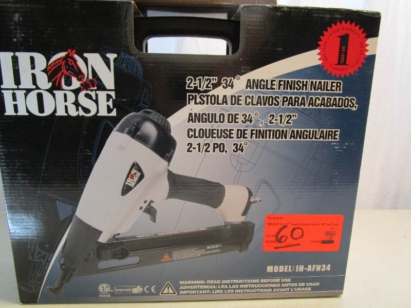 lot 60 image: Iron Horse Angle Finish Nailer