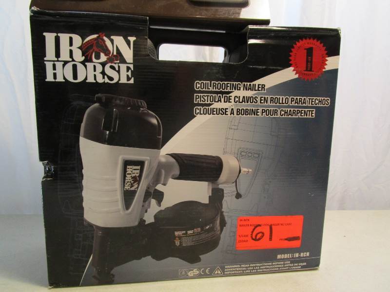 lot 61 image: Iron Horse Coil Roofing Nailer