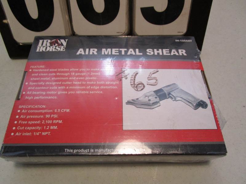 lot 65 image: Iron Horse Air Metal Shear