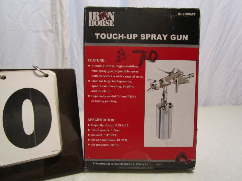 lot 70 image: Iron Horse Touch-Up Spray Gun