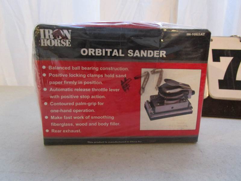 lot 77 image: Iron Horse Orbital Sander