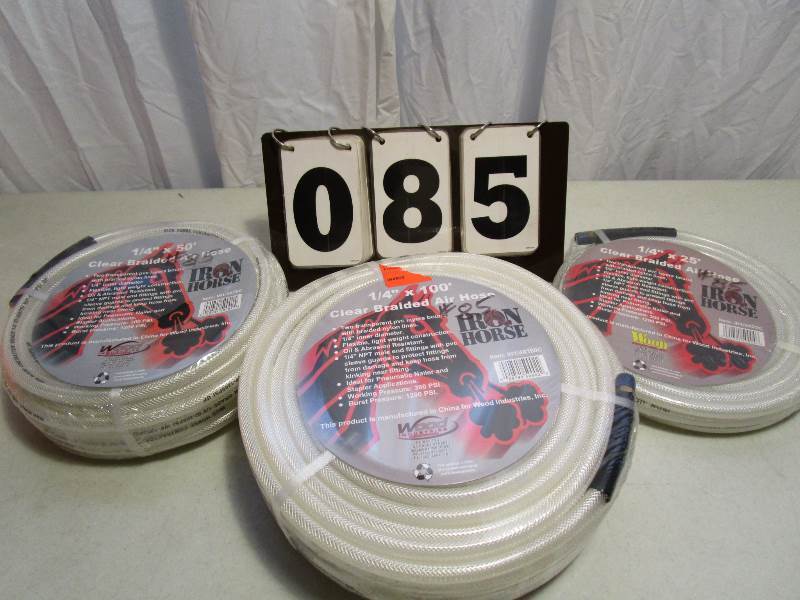 lot 85 image: Iron Horse Air Hoses - qty 3