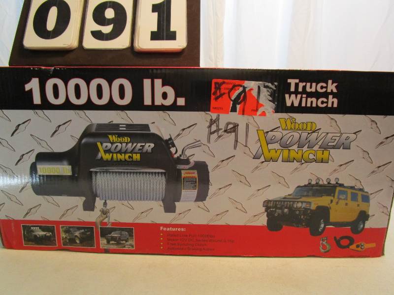 lot 91 image: Wood Power 10,000 Truck Winch