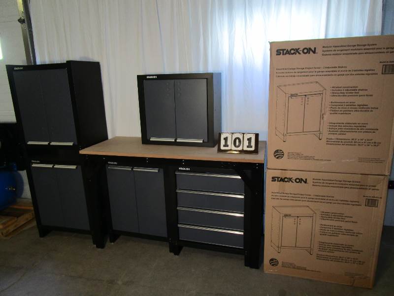 lot 101 image: Stack-On Garage Storage Center