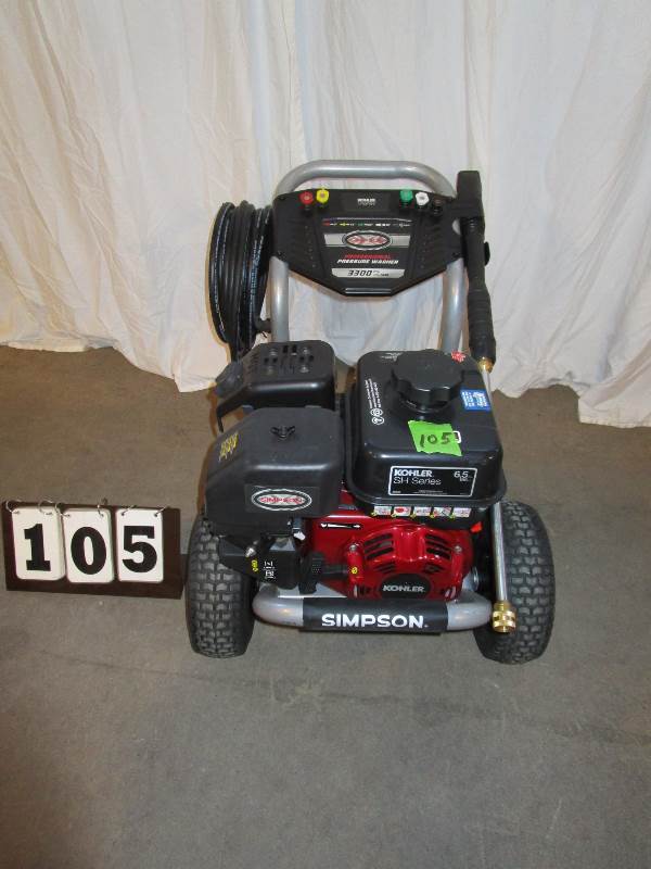 lot 105 image: Simpson Pressure Washer - 3300 psi