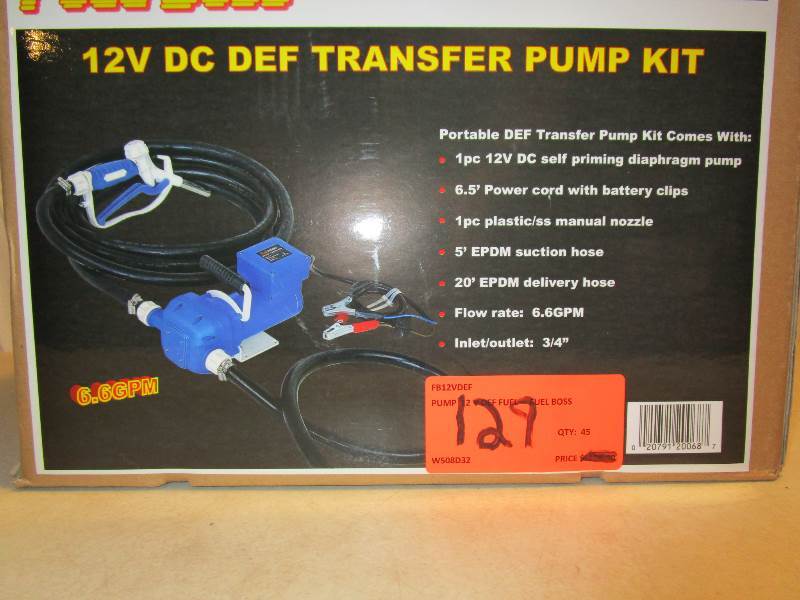 lot 129 image: Fuel Boss Transfer Pump Kit