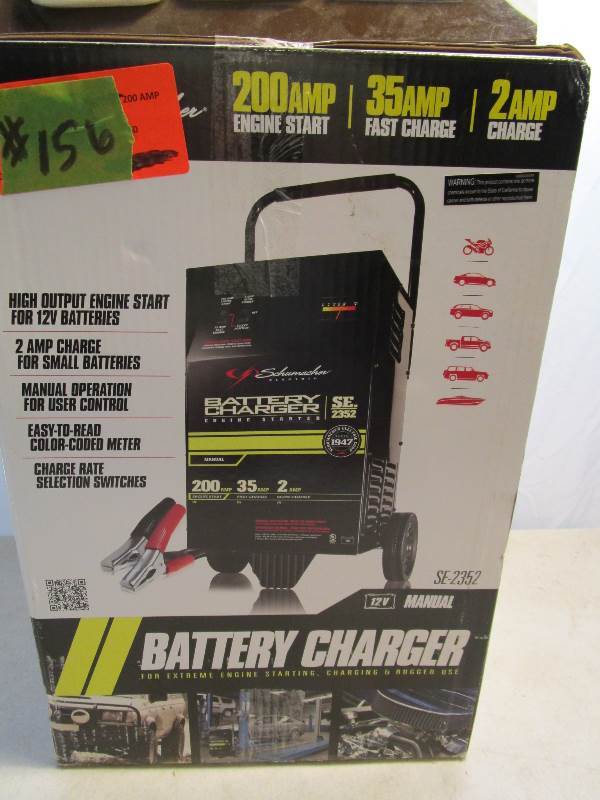 lot 156 image: Schumacher Battery Charger for Extreme Engine Starts