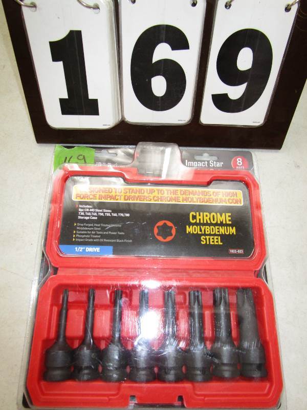 lot 169 image: Star Impact Socket Set  - 8 piece