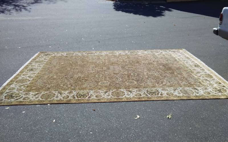 lot 8 image: Heavy Plush Rug (13 Ft 8 In x 9 Ft 9 In) With Separate Non Slip Rug Pad