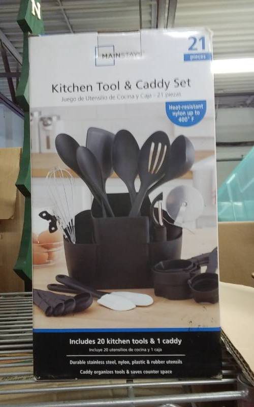 lot 16 image: New 2-Piece Kitchen Tool & Caddy Set
