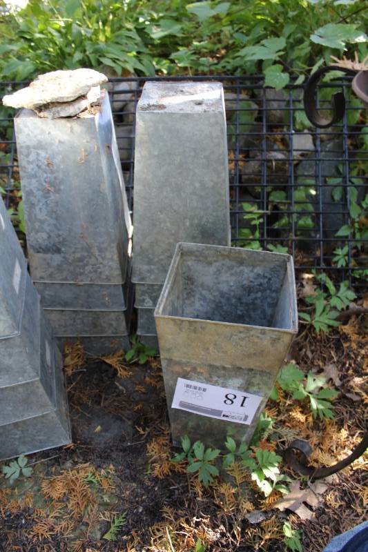 Lot of (9) Planters