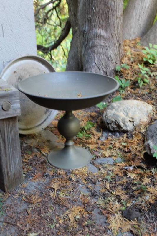 Metal Bird Bath
