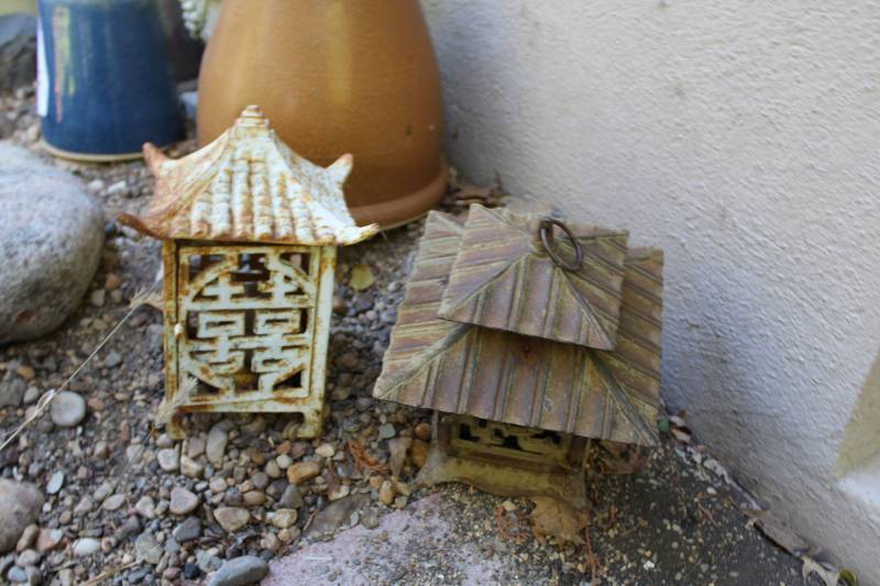 Lot of (2) Cast Iron Lanterns
