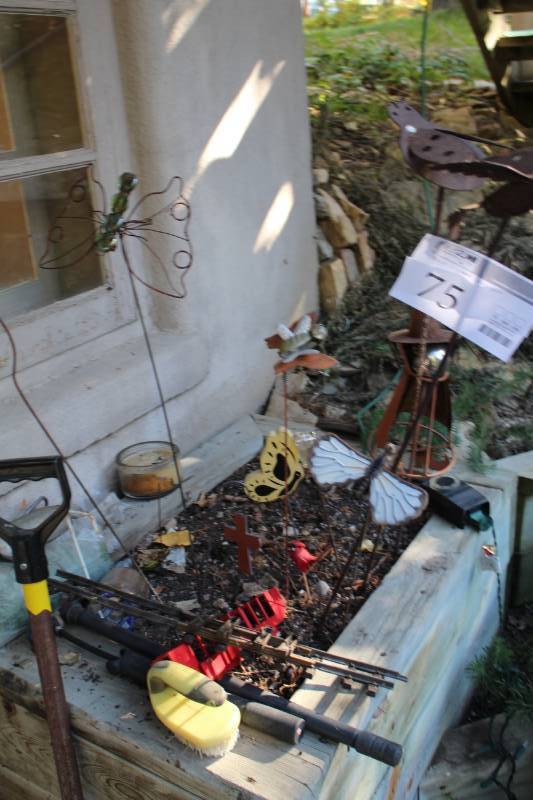 Stick In Ground Yard Art - Butterfly, Hummingbird, Witch