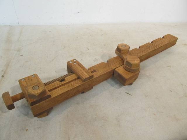 lot 56 image: Large Vintage Wooden Clamp